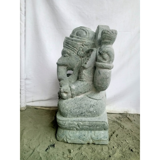 Estatua piedra Ganesh jardin 60cm