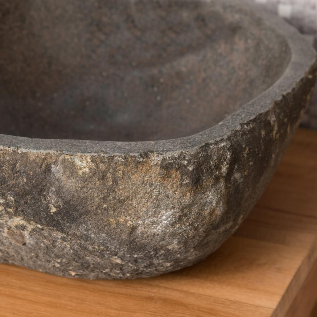 Lavabo sobre encimera de piedra natural cuarto de baño piedra 30