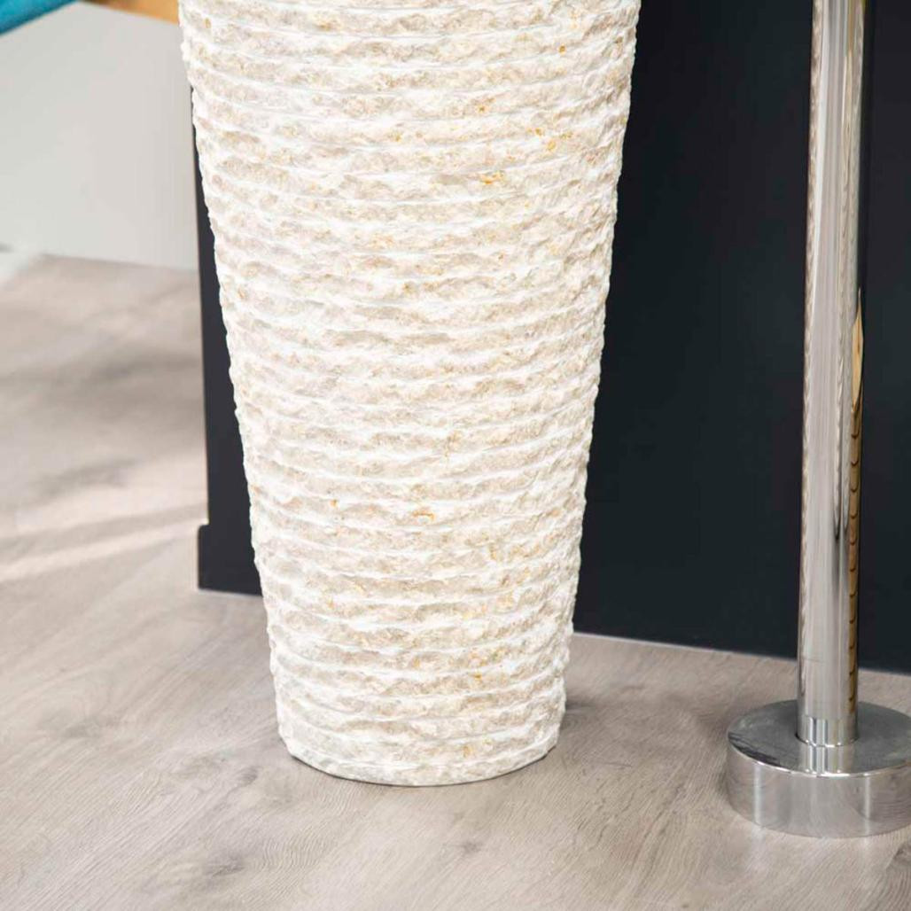 Lavabo de pie cónico de mármol Florencia crema Lavabo de pie cónico de mármol Florencia crema