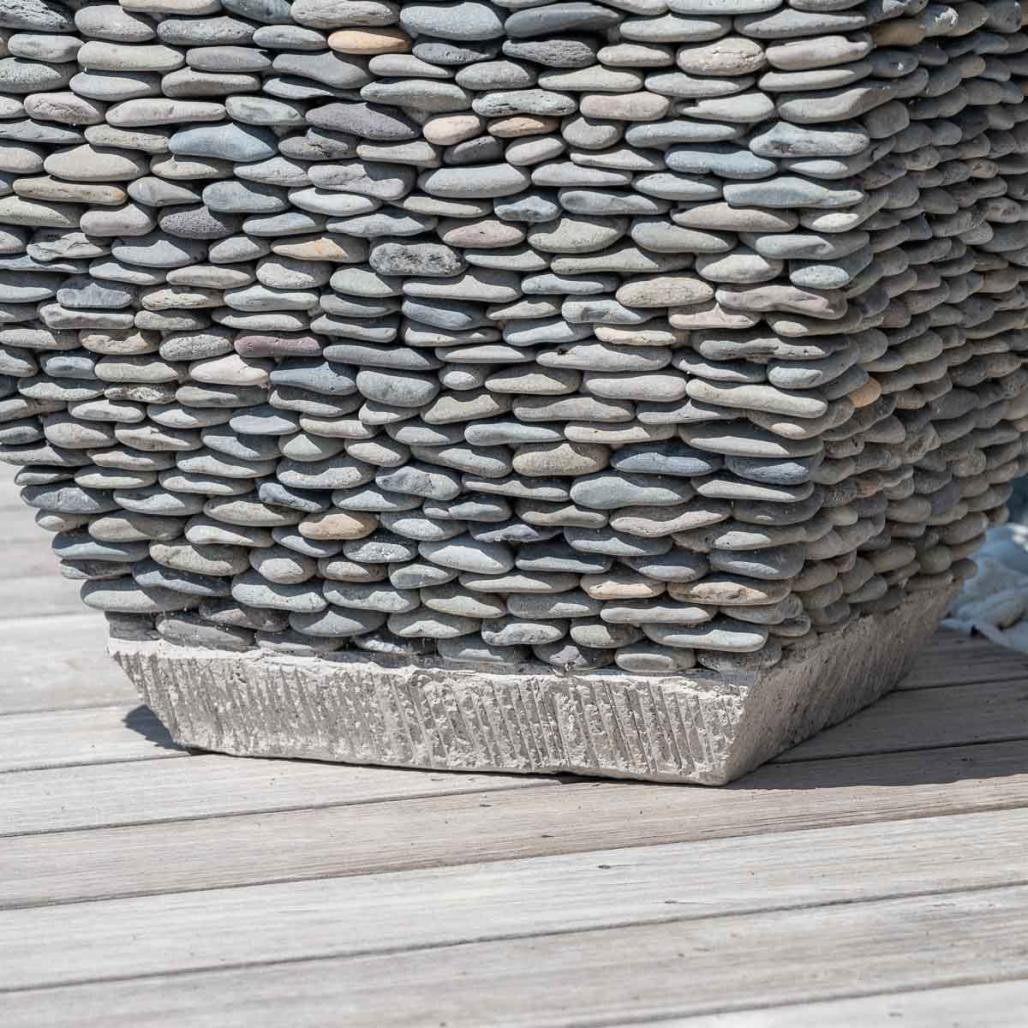 Maceta tiesto jardinera moldeada piedra 50 cm jardà­n zen