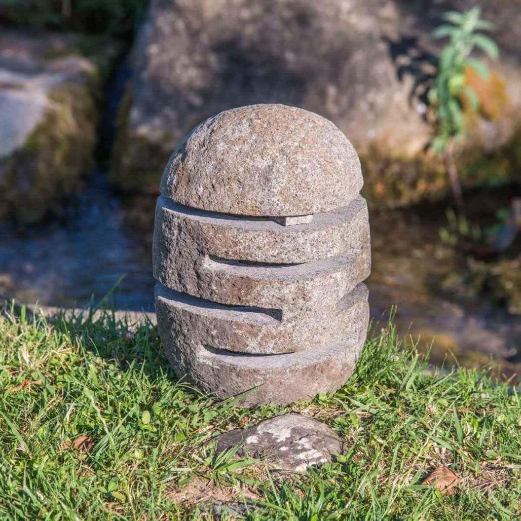 Làmpara de piedra de rà­o para jardà­n 30-35 cm