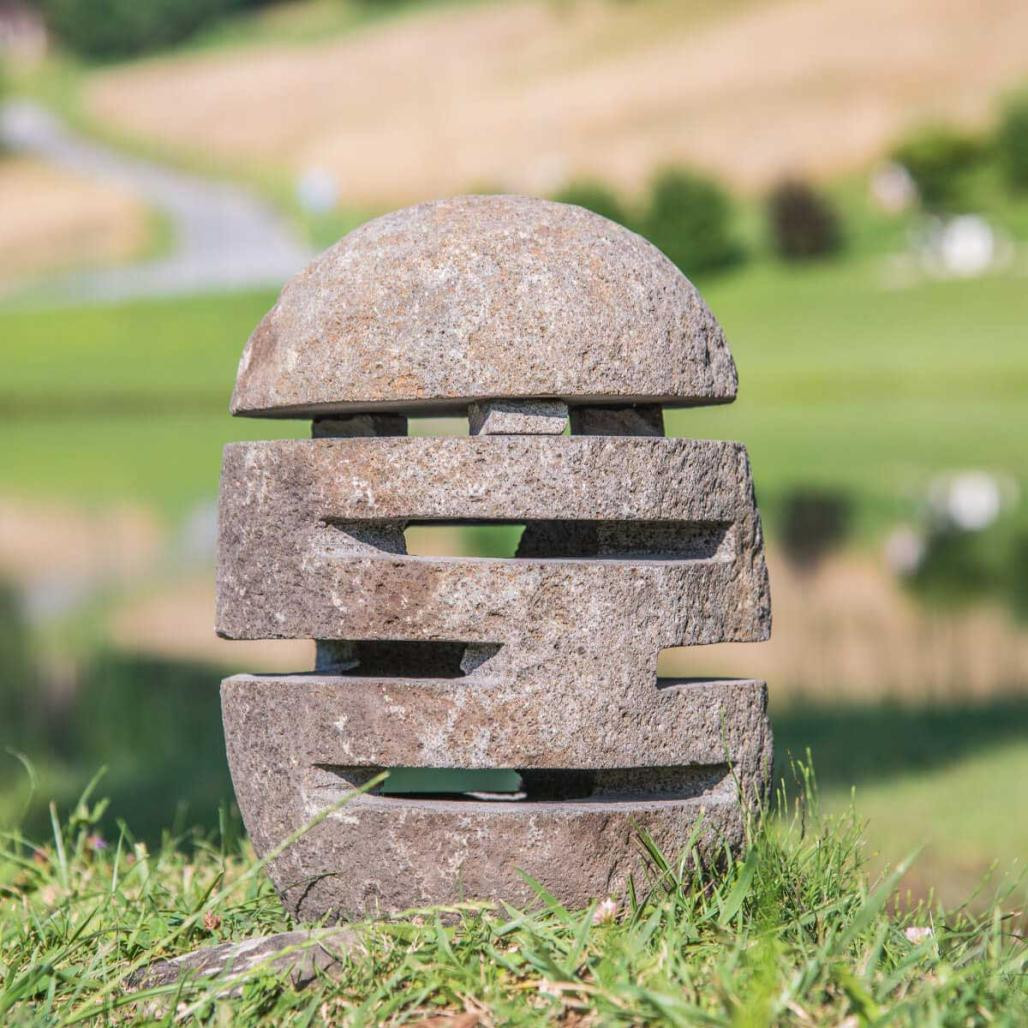Làmpara de piedra de rà­o para jardà­n 30-35 cm
