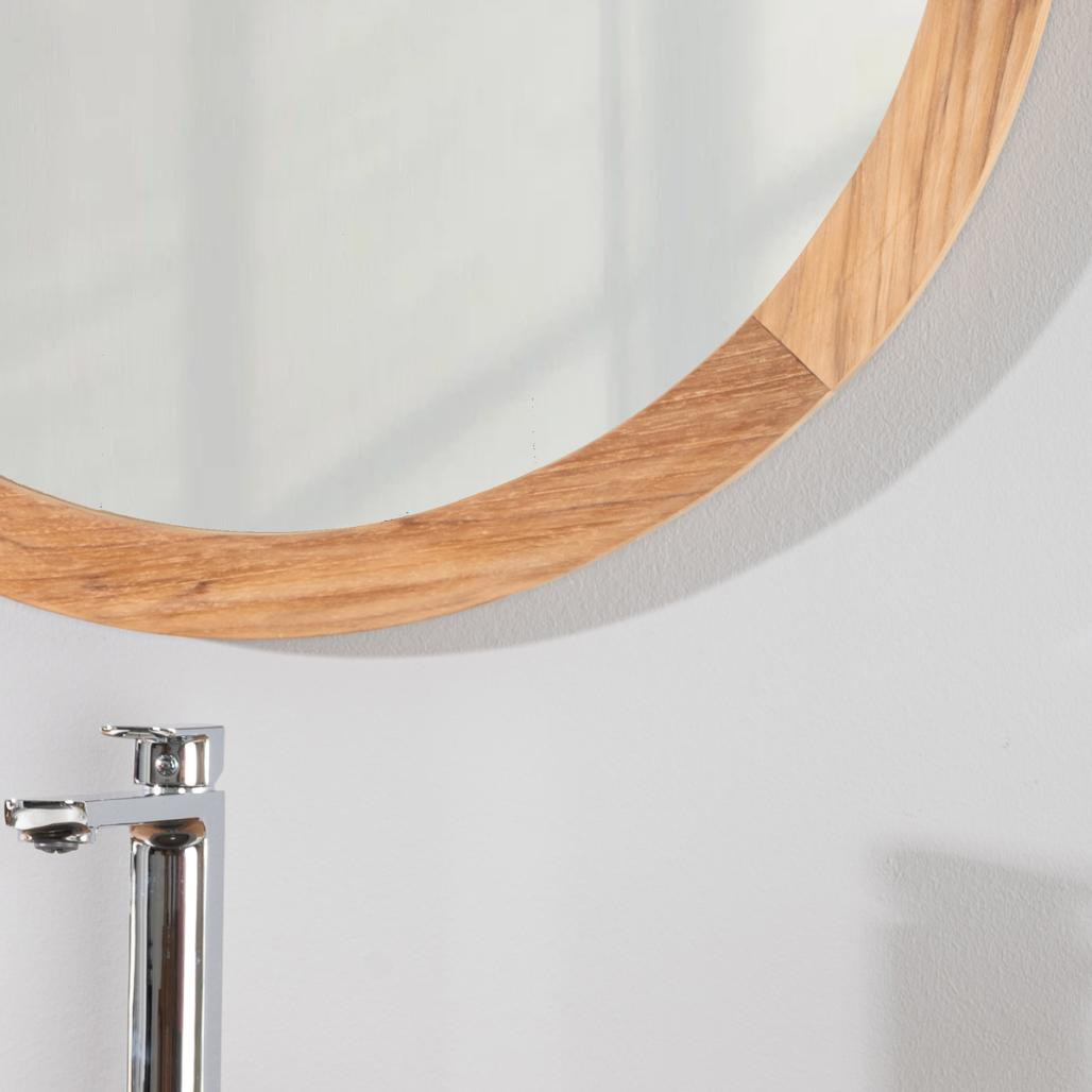 Espejo ojo de buey 68 cm de teca Espejo ojo de buey 68 cm de teca