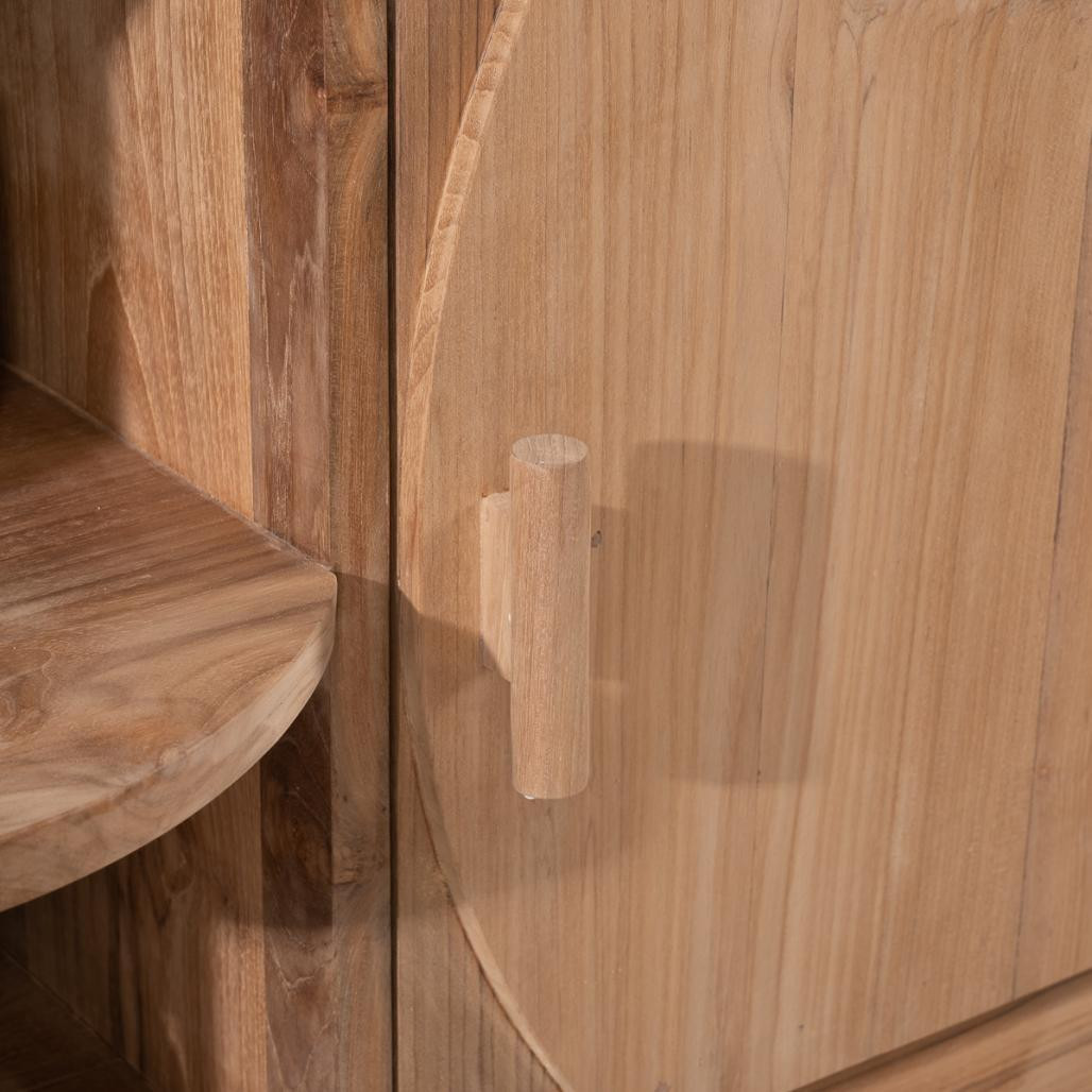 Mueble para cuarto de baño de teca Retro 120 cm