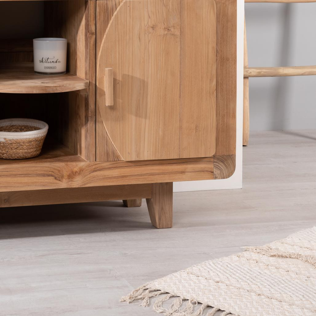 Mueble para cuarto de baño de teca Retro 120 cm