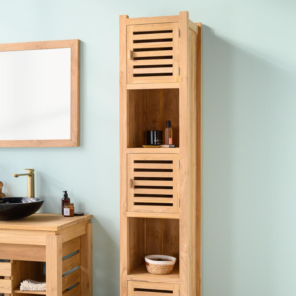 Columna de cuarto de baño de teca Natura 2 m Columna de cuarto de baño de teca Natura 2 m
