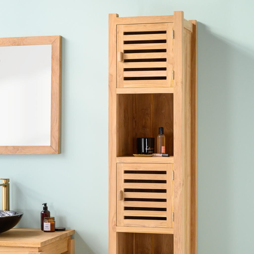 Columna de cuarto de baño de teca Natura 2 m Columna de cuarto de baño de teca Natura 2 m