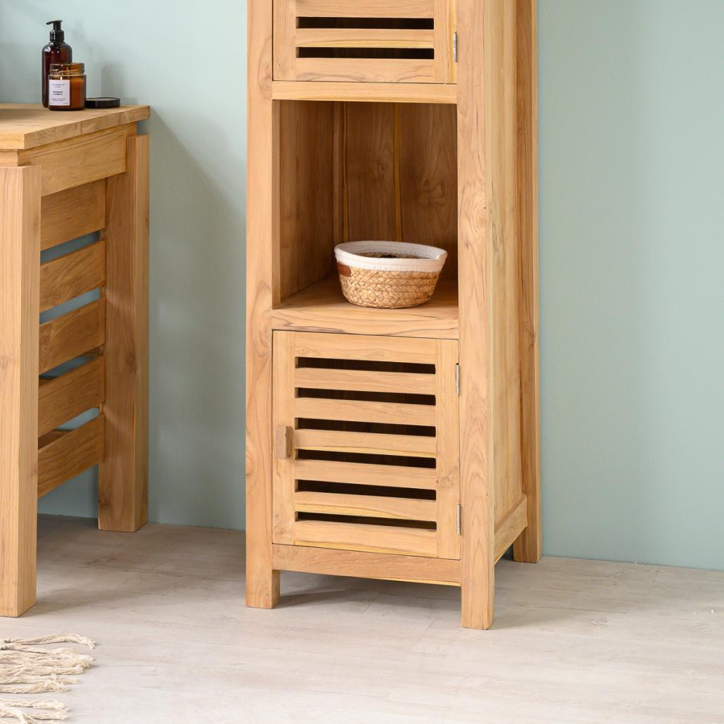 Columna de cuarto de baño de teca Natura 2 m Columna de cuarto de baño de teca Natura 2 m