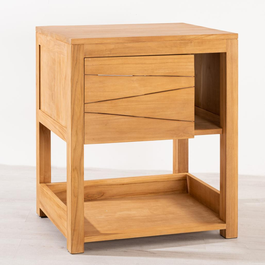 Mueble para cuarto de baño de teca Cosy 67 cm