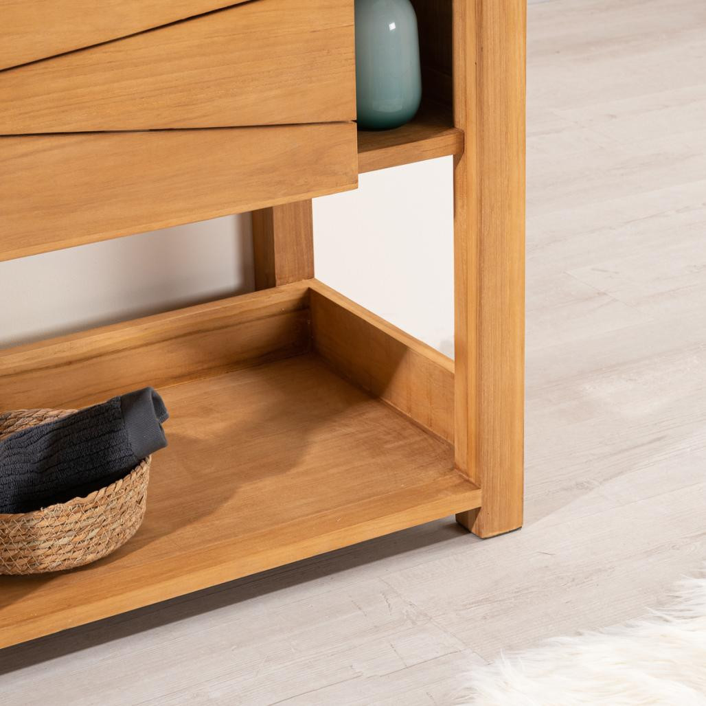 Mueble para cuarto de baño de teca Cosy 67 cm