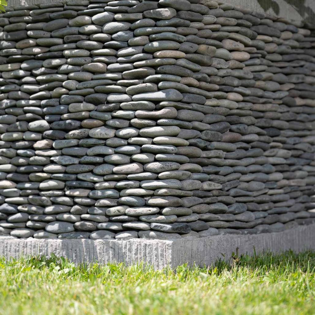 Maceta tiesto jardinera cuadrada cubo piedra 50 cm jardà­n zen terraza