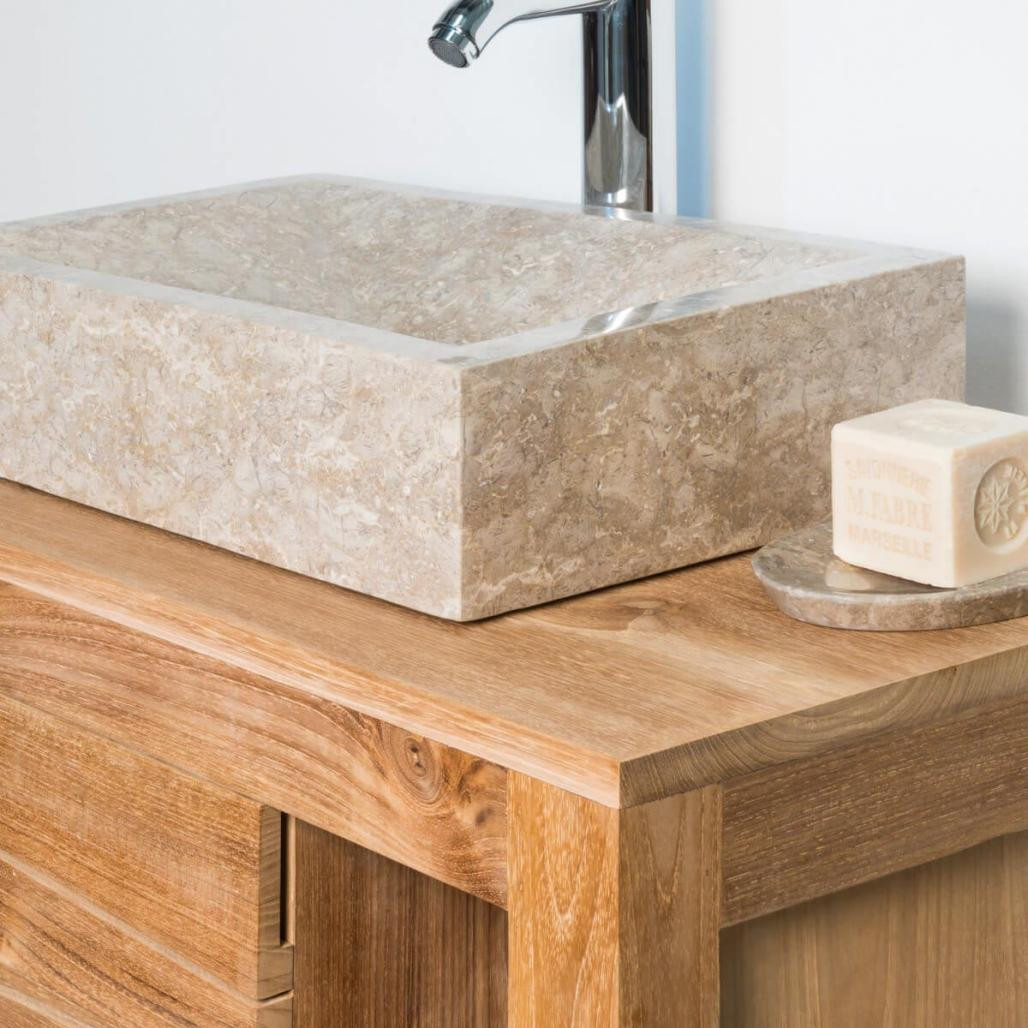 Lavabo sobre encimera de baño Alejandría rectángulo 30x40cm gris Lavabo sobre encimera de baño Alejandría rectángulo 30x40cm gris