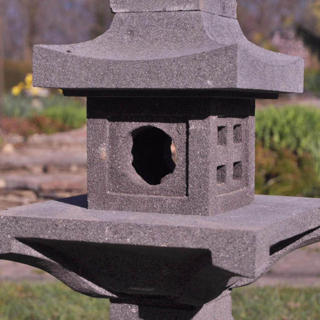 Linterna japonesa pagoda zen de piedra de lava 105 cm Linterna japonesa pagoda zen de piedra de lava 105 cm