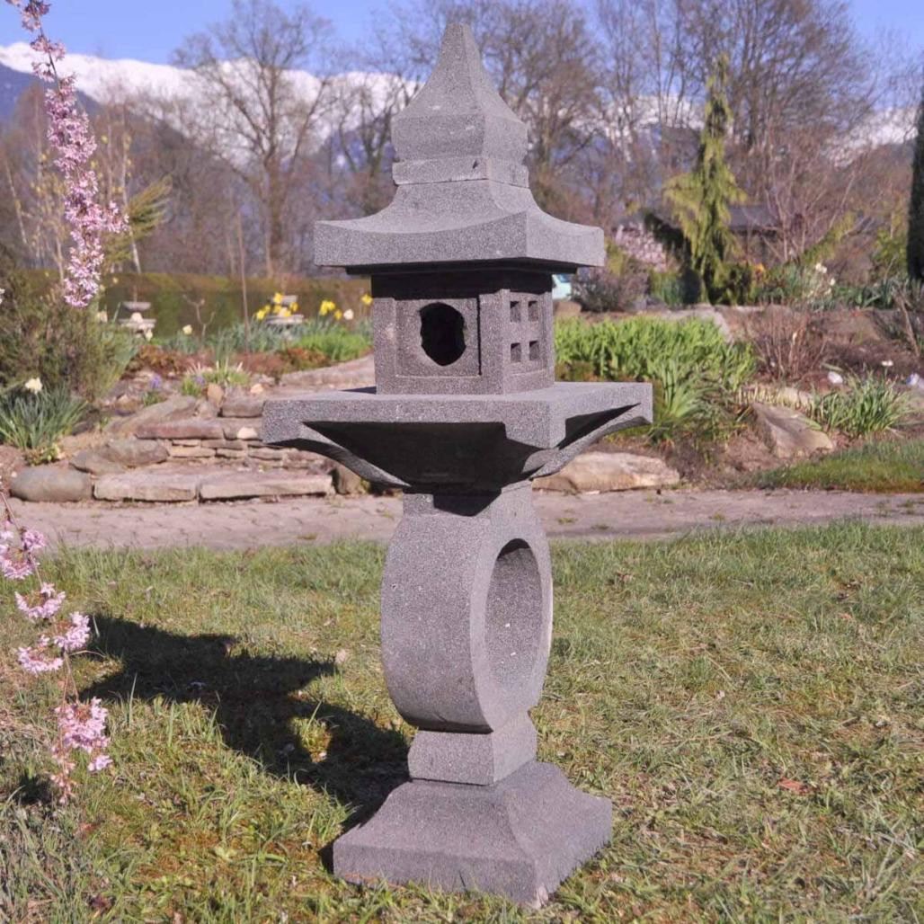 Linterna japonesa pagoda zen de piedra de lava 105 cm Linterna japonesa pagoda zen de piedra de lava 105 cm