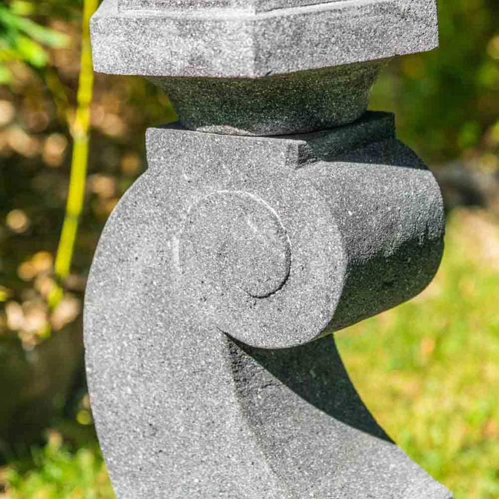 Linterna japonesa pagoda zen de piedra de lava 90 cm Linterna japonesa pagoda zen de piedra de lava 90 cm