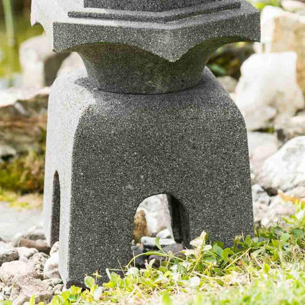 Linterna japonesa pagoda zen de piedra de lava 80 cm Linterna japonesa pagoda zen de piedra de lava 80 cm