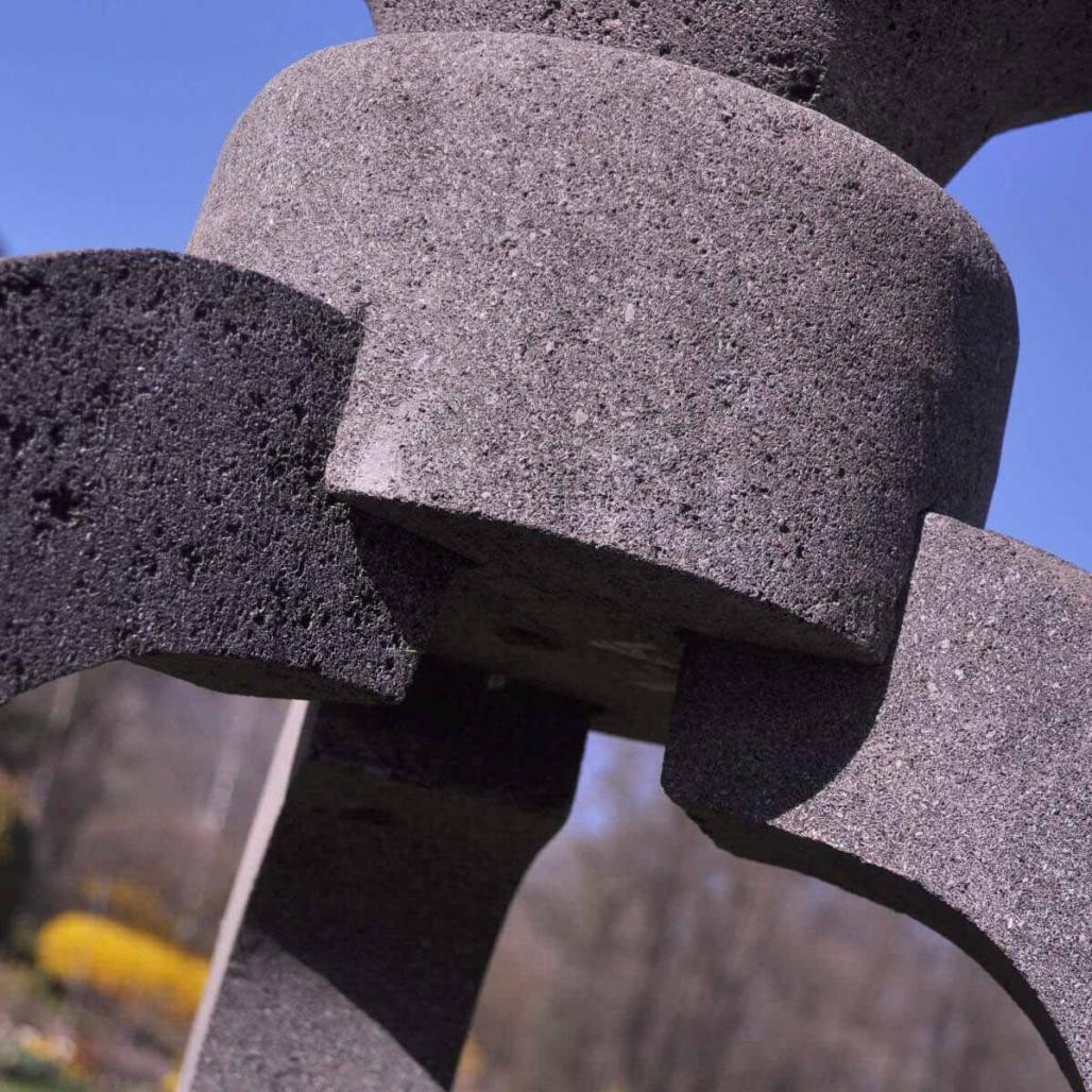 Linterna japonesa pagoda de piedra de lava 1,20 m