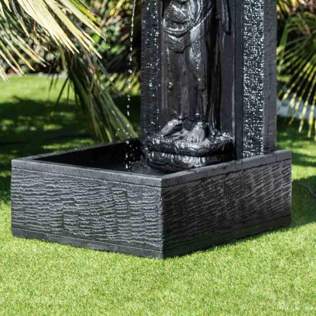 Fuente de jardà­n pared de agua diosa dewi sri 1,50 m negro