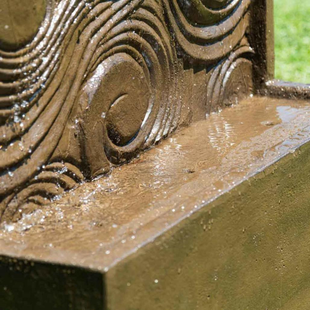 Fuente grande de jardàn pared de agua diosa balinesa marrón 1,50 m Fuente grande de jardàn pared de agua diosa balinesa marrón 1,50 m