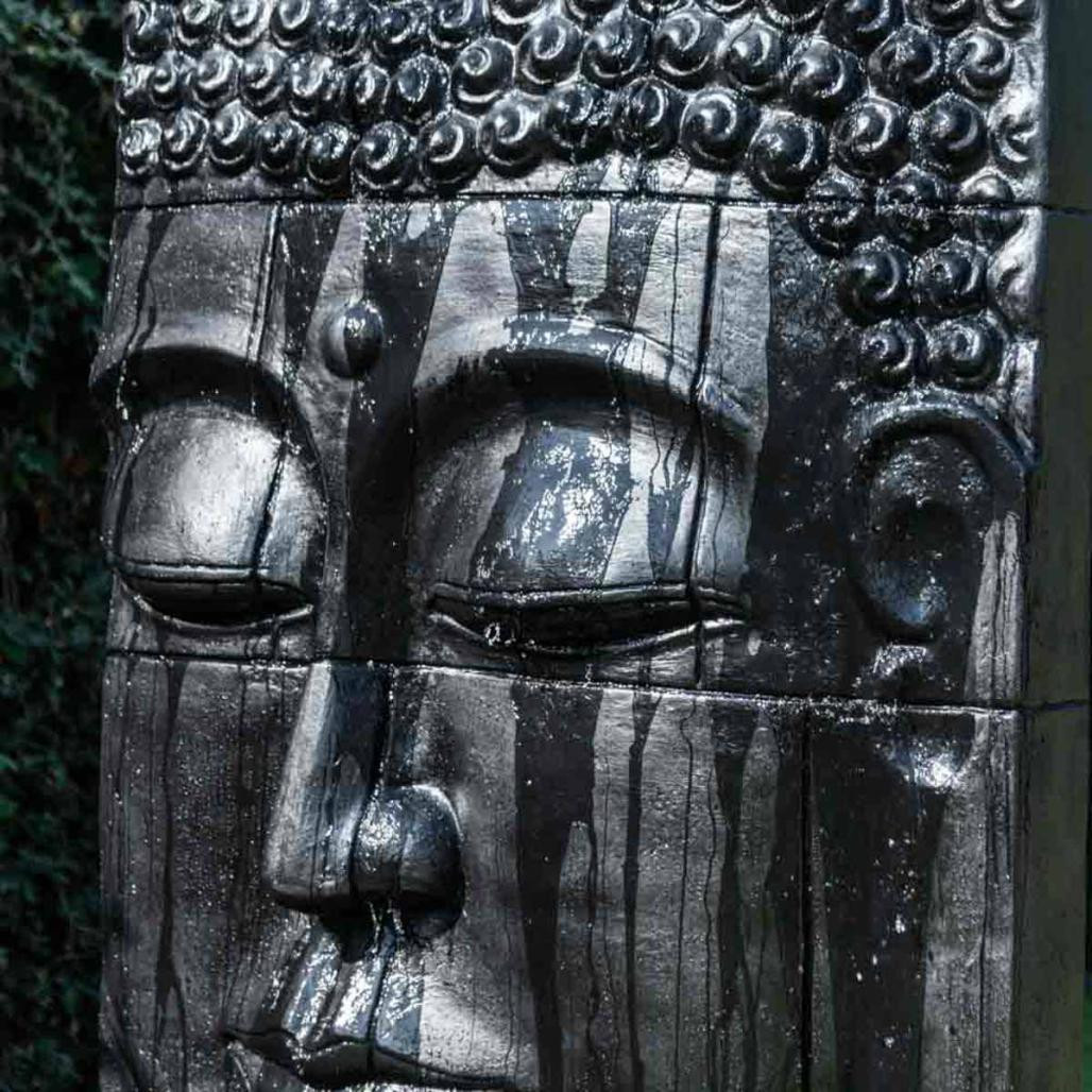 Fuente grande de exterior pared de agua rostro de buda 1,80 m