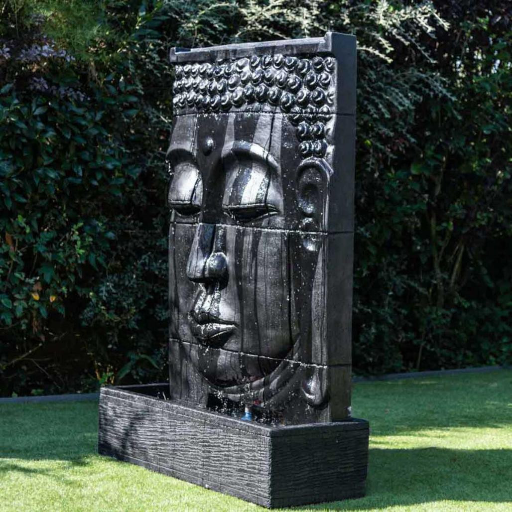 Fuente grande de exterior pared de agua rostro de buda 1,80 m