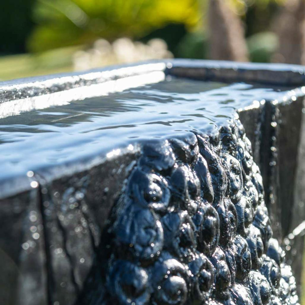 Fuente de jardàn pared de agua rostro de buda 1,50 m negro Fuente de jardàn pared de agua rostro de buda 1,50 m negro