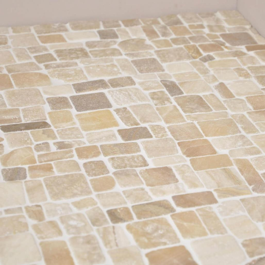 Revestimiento mosaico de piedra mármol y ónix Revestimiento mosaico de piedra mármol y ónix