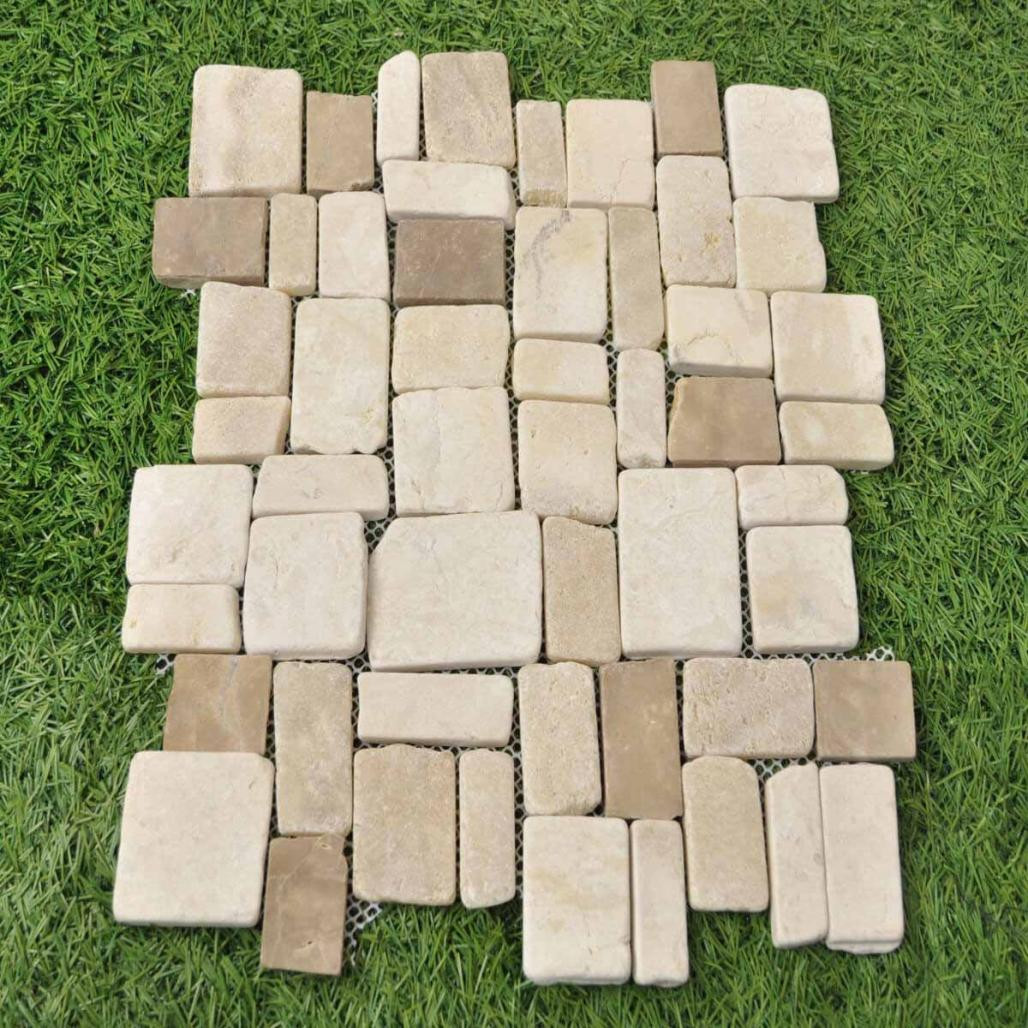 Revestimiento mosaico de piedra mármol y ónix Revestimiento mosaico de piedra mármol y ónix