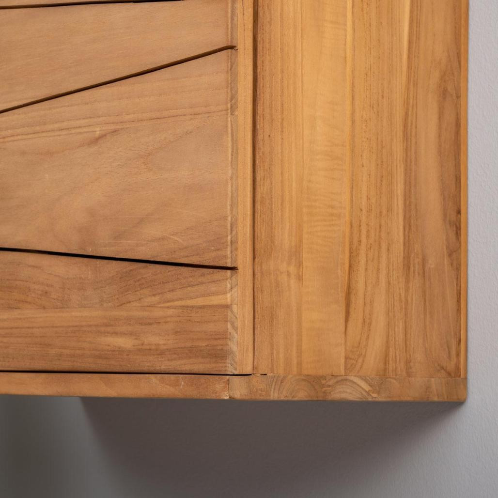 Mueble para cuarto de baño suspendido de teca Cosy 40cm