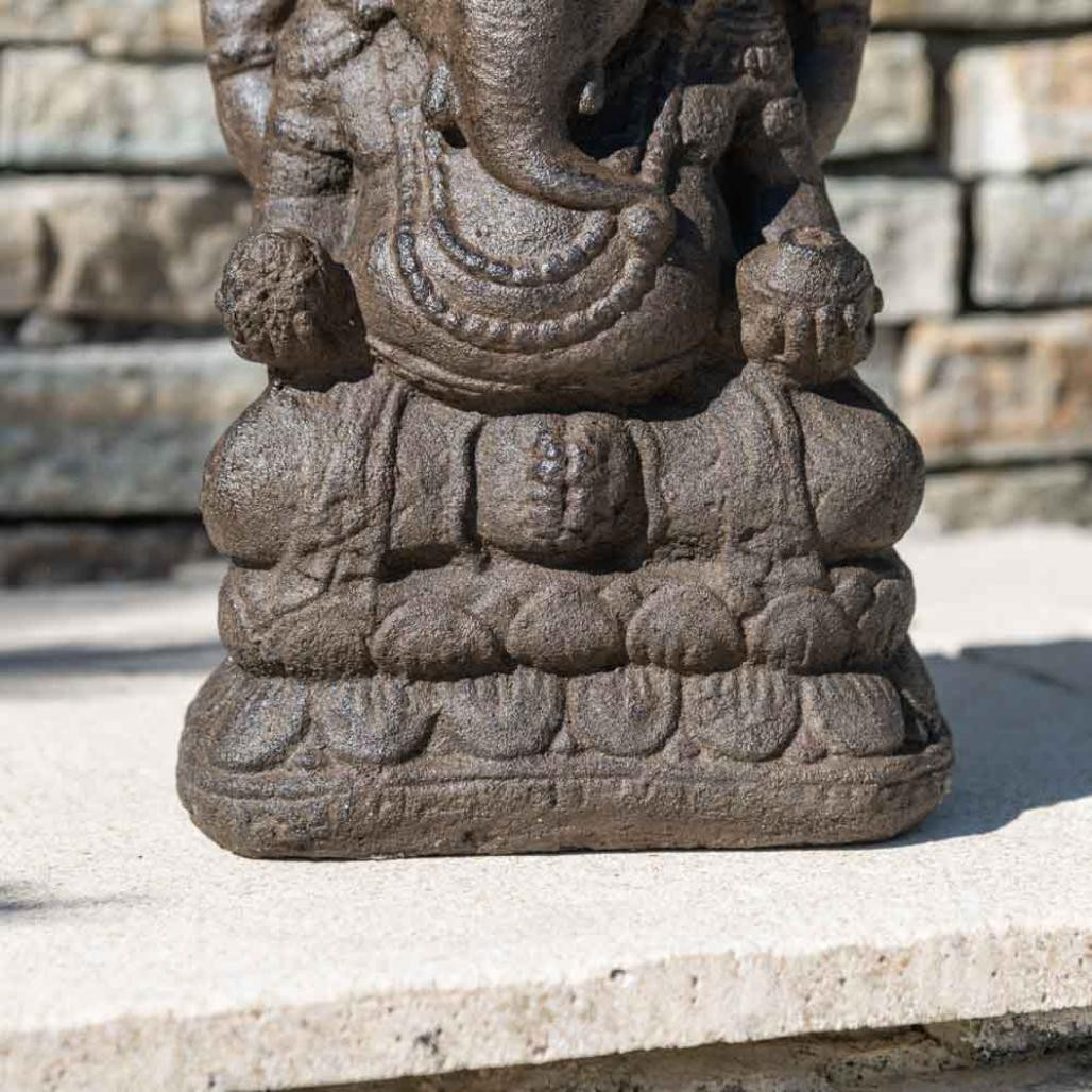 Estatua ganesh 40 cm marrón envejecido