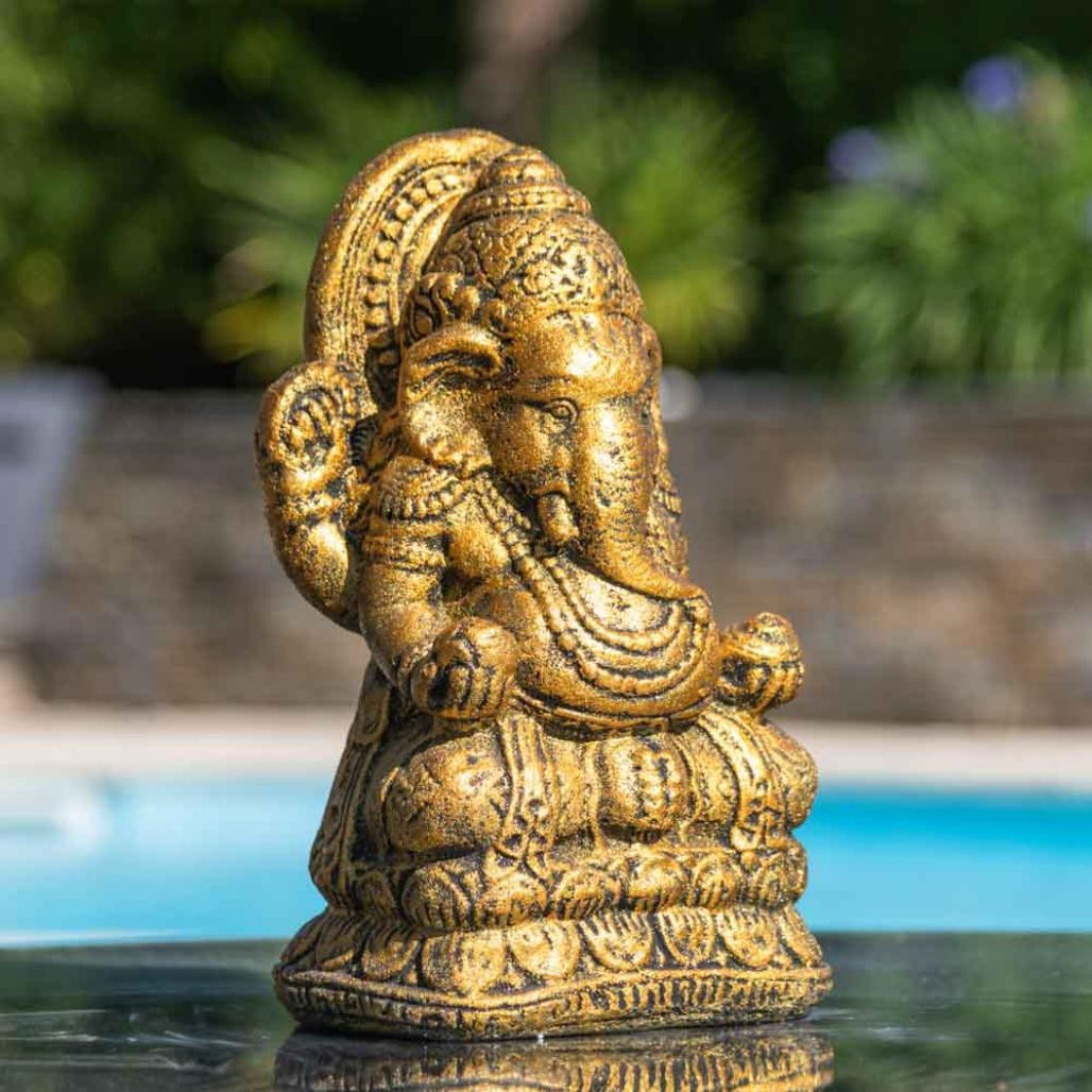 Estatua ganesh dorada 40 cm Estatua ganesh dorada 40 cm