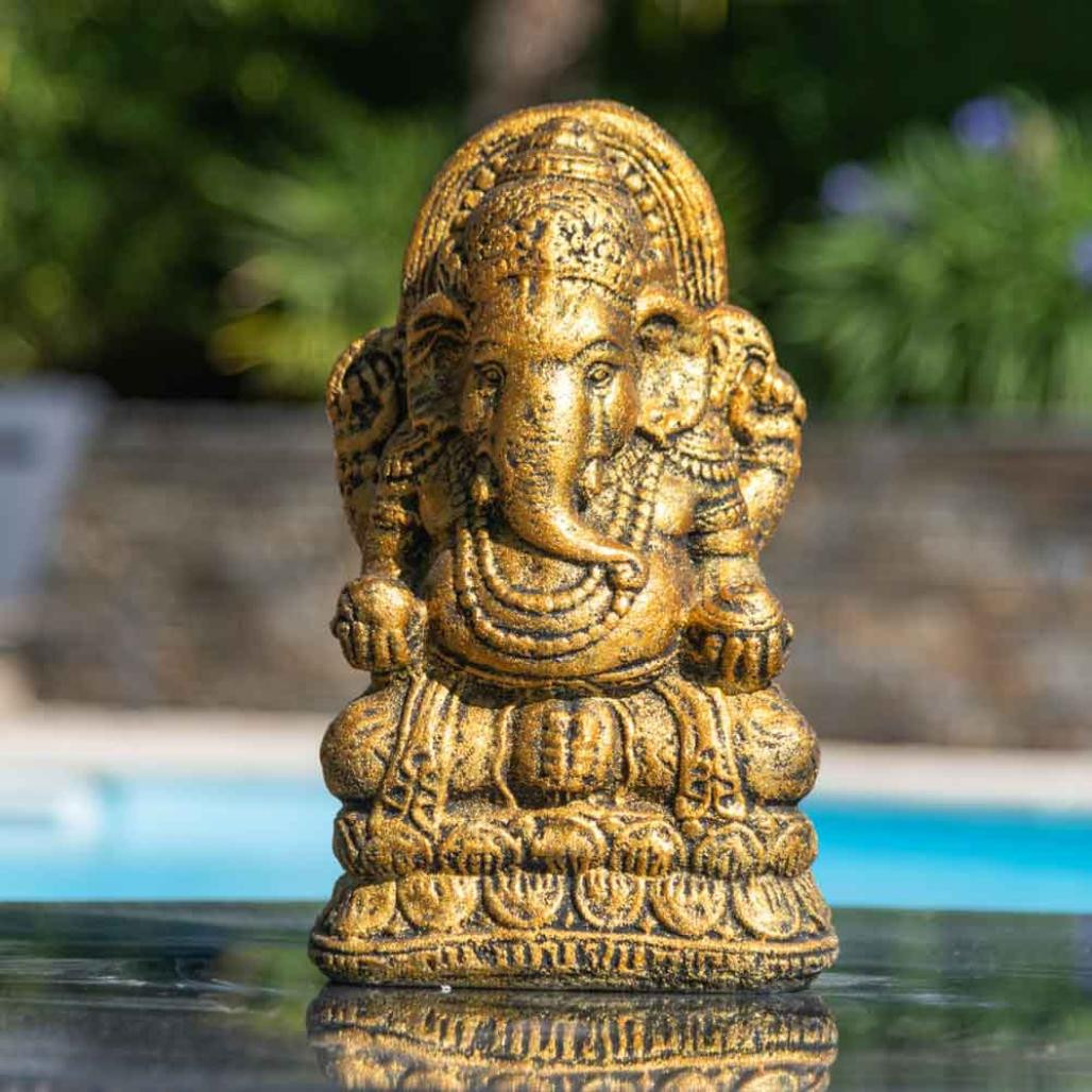 Estatua ganesh dorada 40 cm Estatua ganesh dorada 40 cm