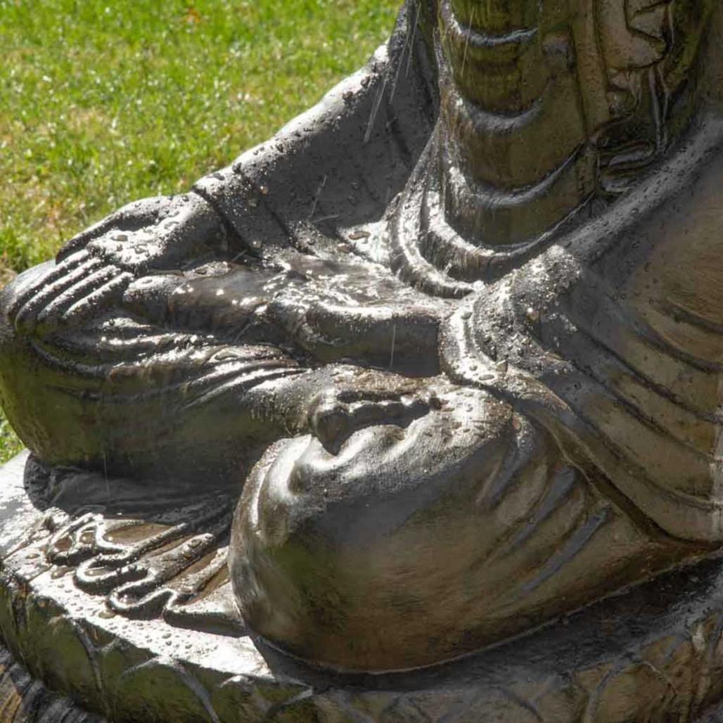 Fuente de jardàn buda sentado con pàtina 1,20 m Fuente de jardàn buda sentado con pàtina 1,20 m