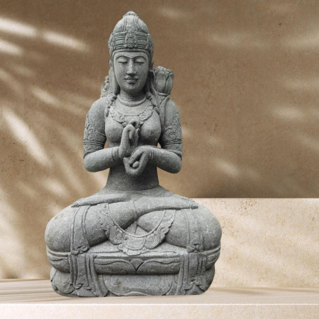 Estatua dios balinesa chakra exterior zen piedra natural 120 cm