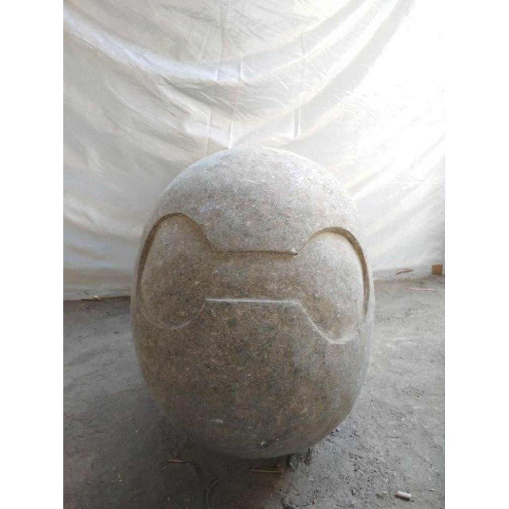 Estatua de jardàn monje shaolin de piedra volcànica 100 cm Estatua de jardàn monje shaolin de piedra volcànica 100 cm
