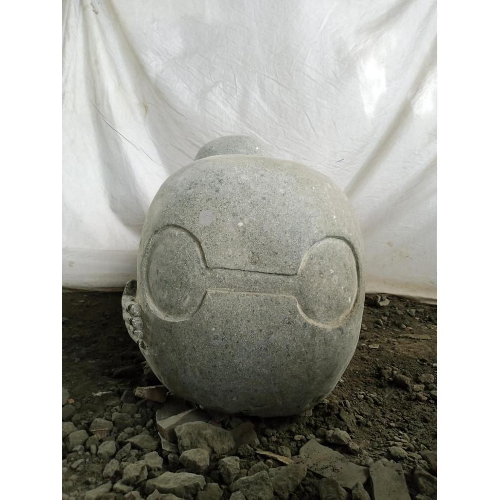 Estatua de jardàn zen monje shaolàn de piedra 1 m Estatua de jardàn zen monje shaolàn de piedra 1 m