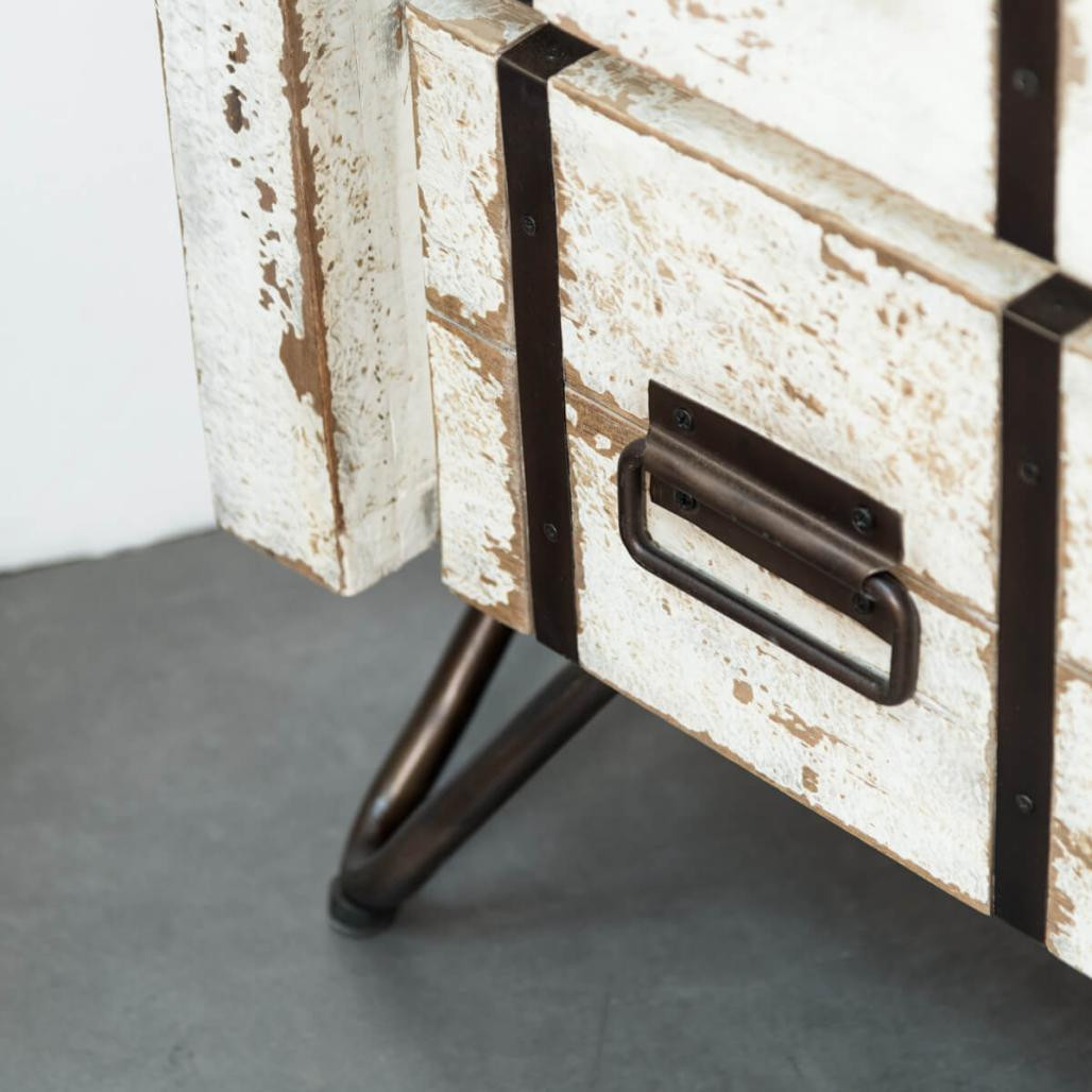 Columna de mindi para cuarto de baño Loft 190 blanco Columna de mindi para cuarto de baño Loft 190 blanco