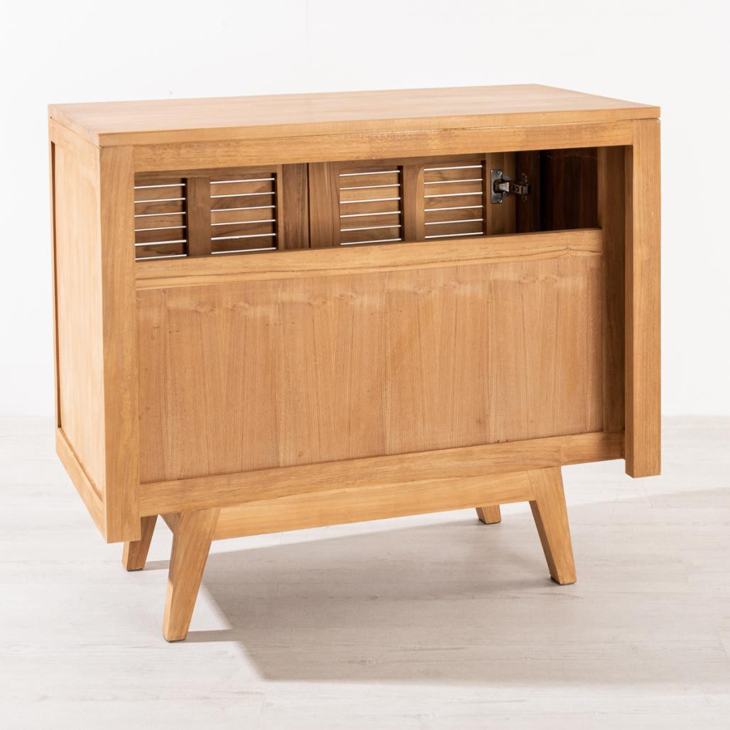 Mueble para cuarto de baño de teca Vintage 90