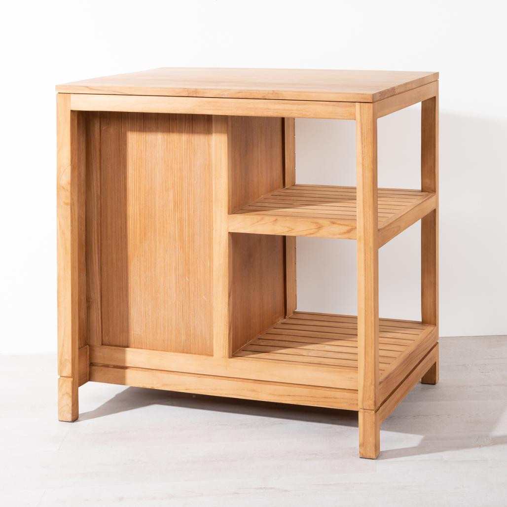 Mueble para cuarto de baño de teca Courchevel 80