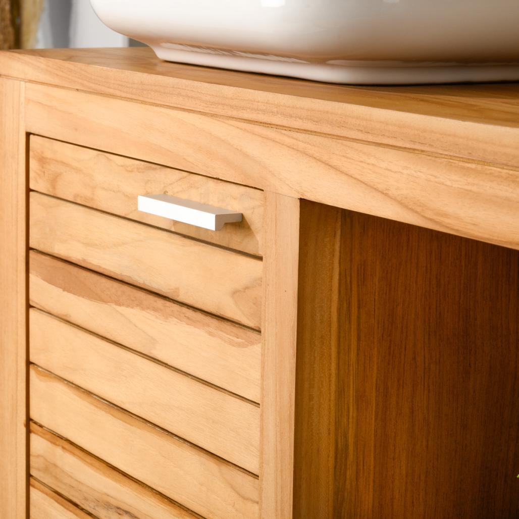 Mueble de teca para lavabo Courchevel 120