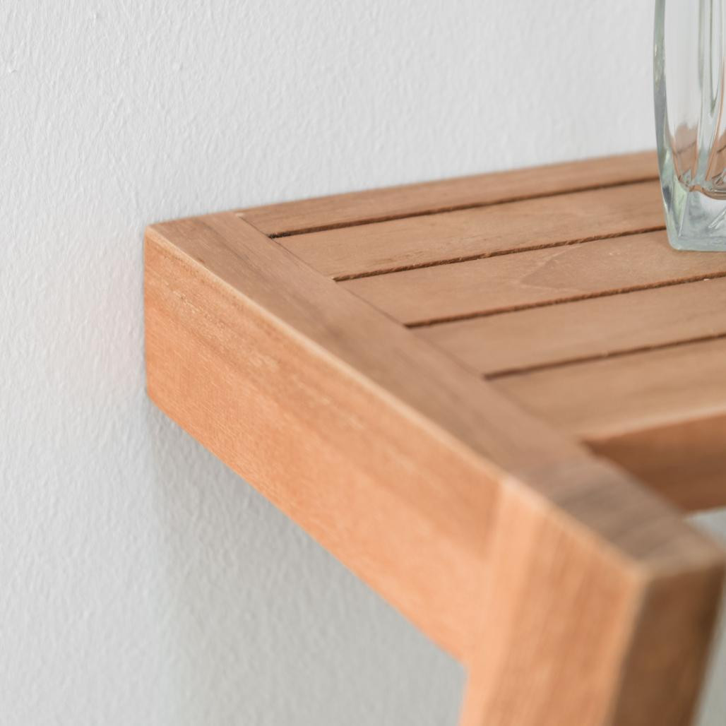 Toallero de pared de teca