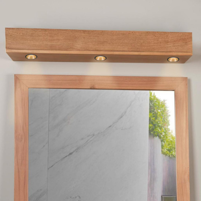 Banda luminosa de teca para focos 70