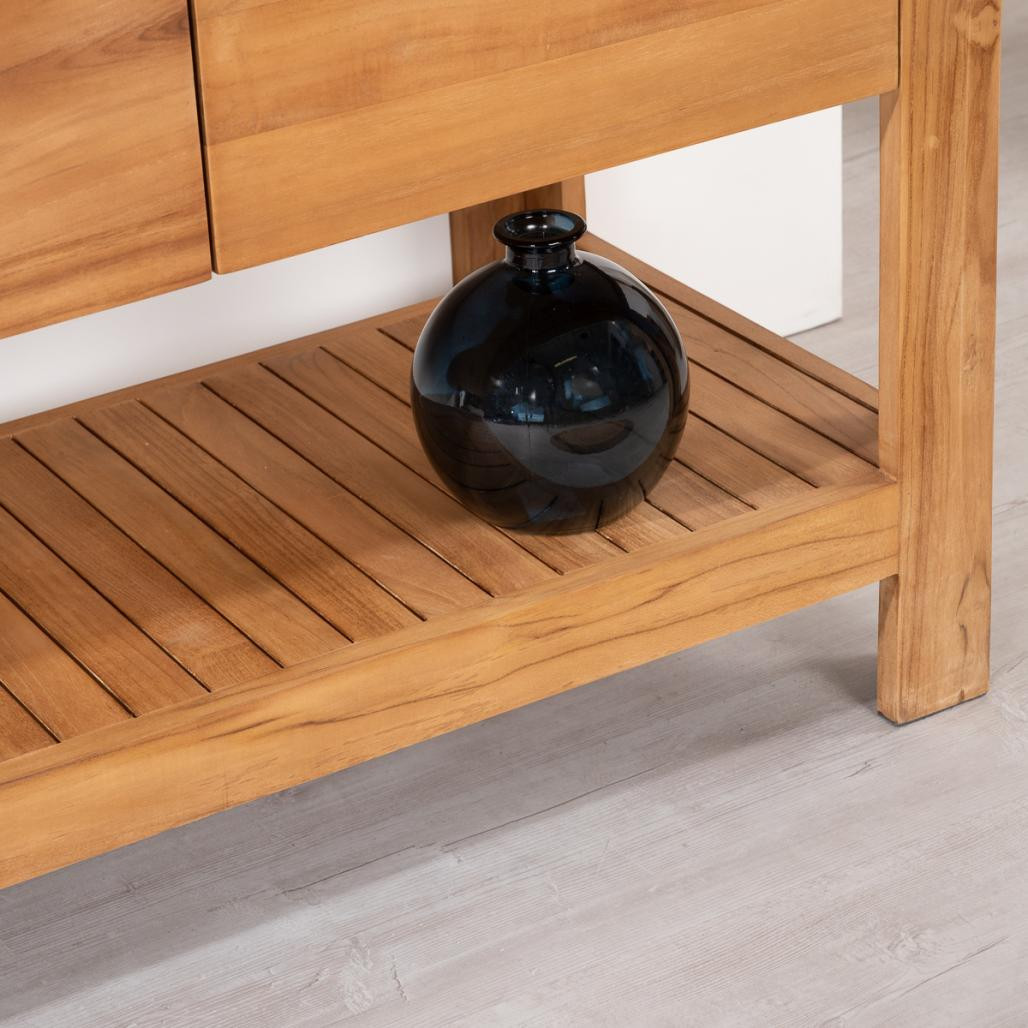 Mueble cuarto de baño de teca Megève 140 Mueble cuarto de baño de teca Megève 140