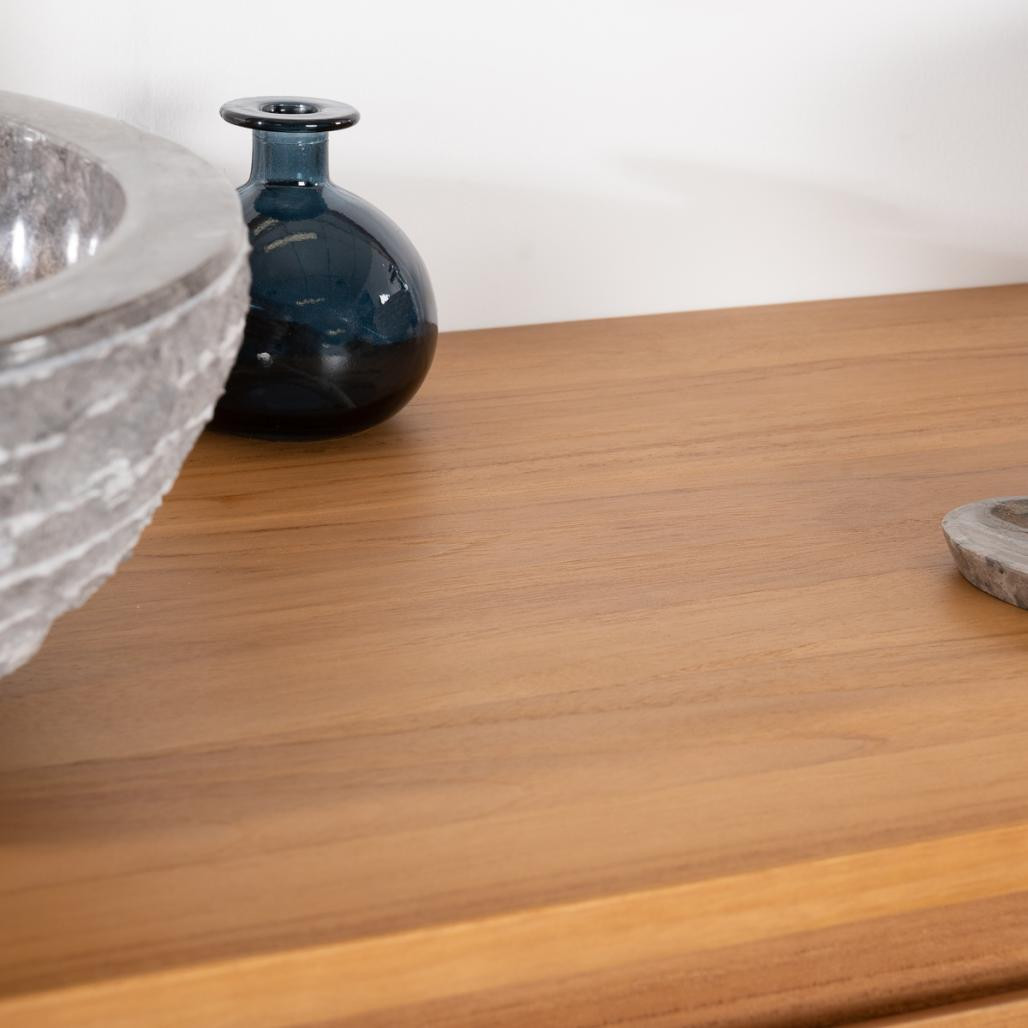 Mueble cuarto de baño de teca Megève 140 Mueble cuarto de baño de teca Megève 140