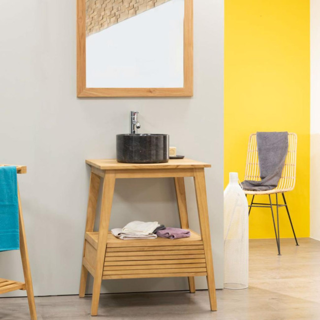 Mueble cuarto de baño de teca Escandinavo 70