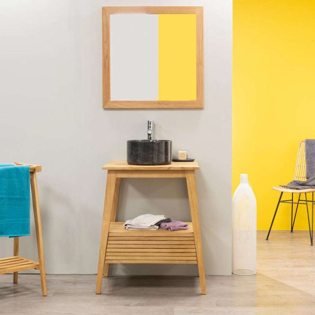 Mueble cuarto de baño de teca Escandinavo 70