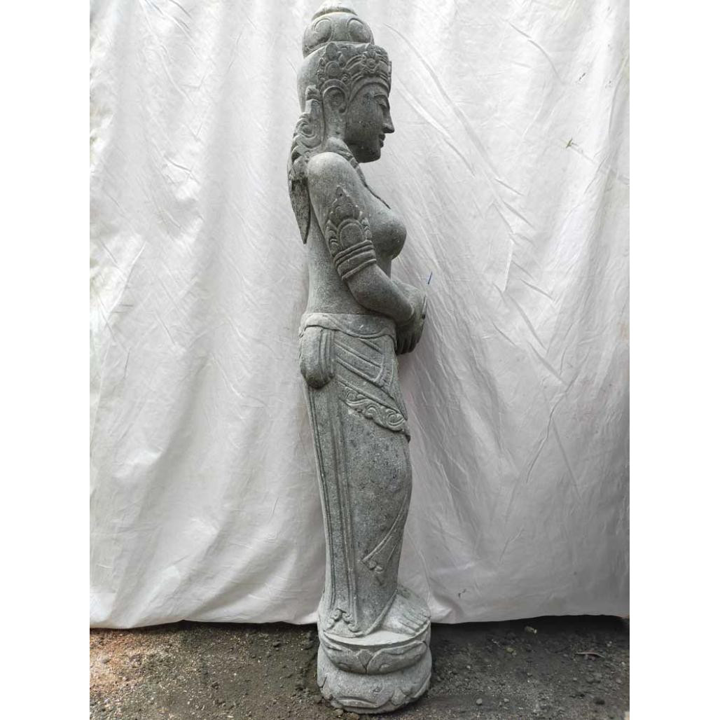 Estatua de piedra natural fuente diosa dewi 2 m Estatua de piedra natural fuente diosa dewi 2 m