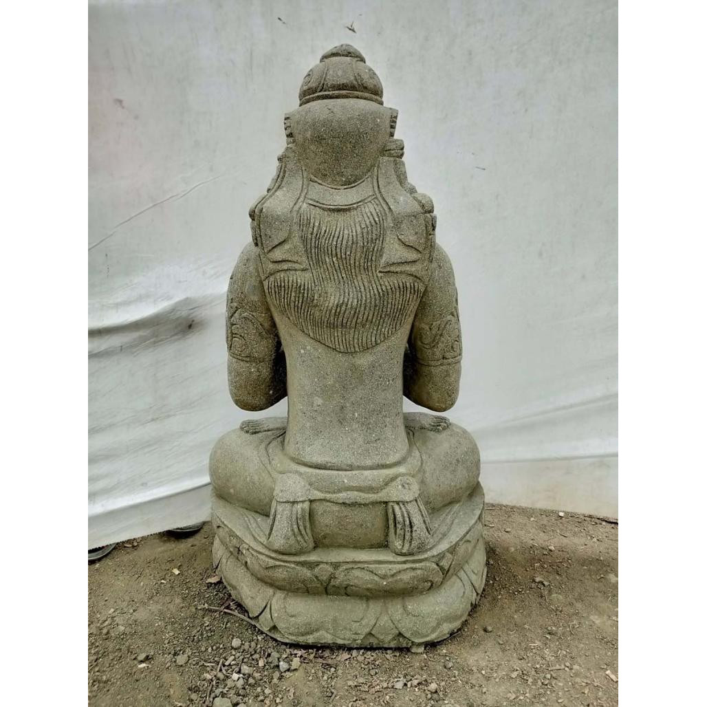 Estatua diosa balinesa sentada flor jardàn zen 120 cm Estatua diosa balinesa sentada flor jardàn zen 120 cm