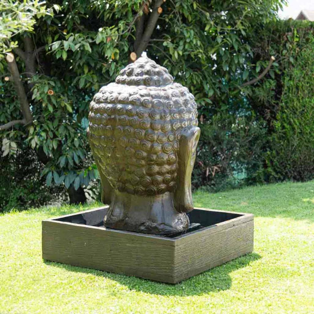 Fuente de jardàn rostro de buda 1,30 m marrón Fuente de jardàn rostro de buda 1,30 m marrón