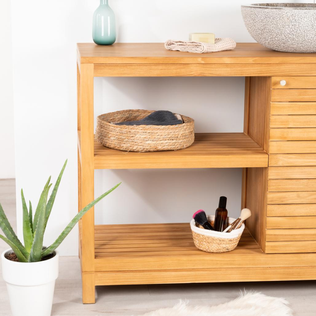 Mueble de teca para cuarto de baño Courchevel 100 Mueble de teca para cuarto de baño Courchevel 100